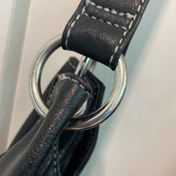 Nine West Hobo / Satchel Black Shoulder Handbag - Picture 6 of 9